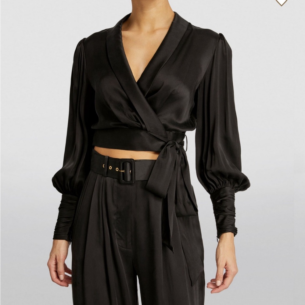 Zimmermann Silk wrap blouse size 0